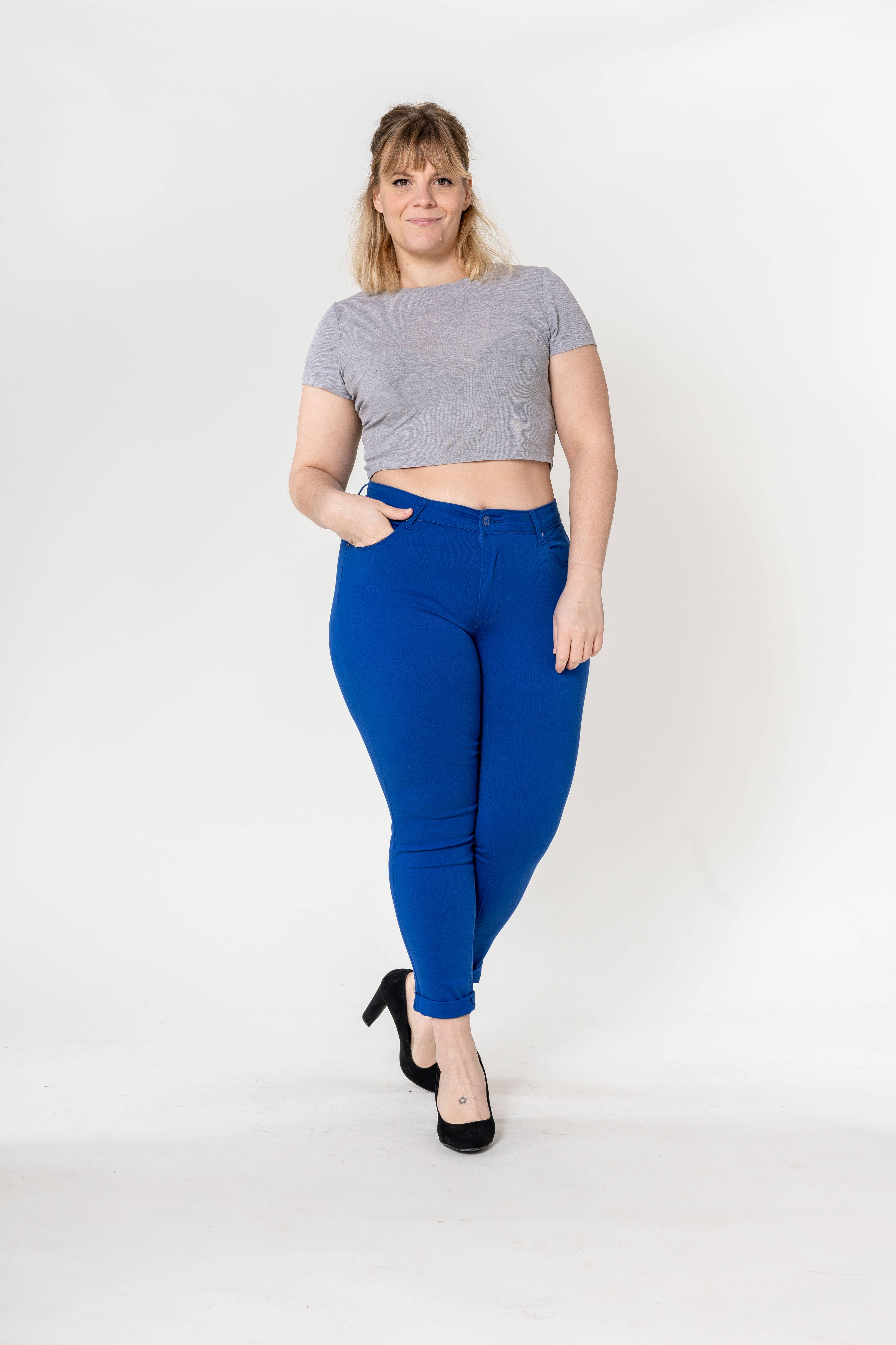 Nina Carter – Calças - Mulher por atacado – Tamanho Plus Curve Plus Tamanho Voltar ao Pescoço P19960