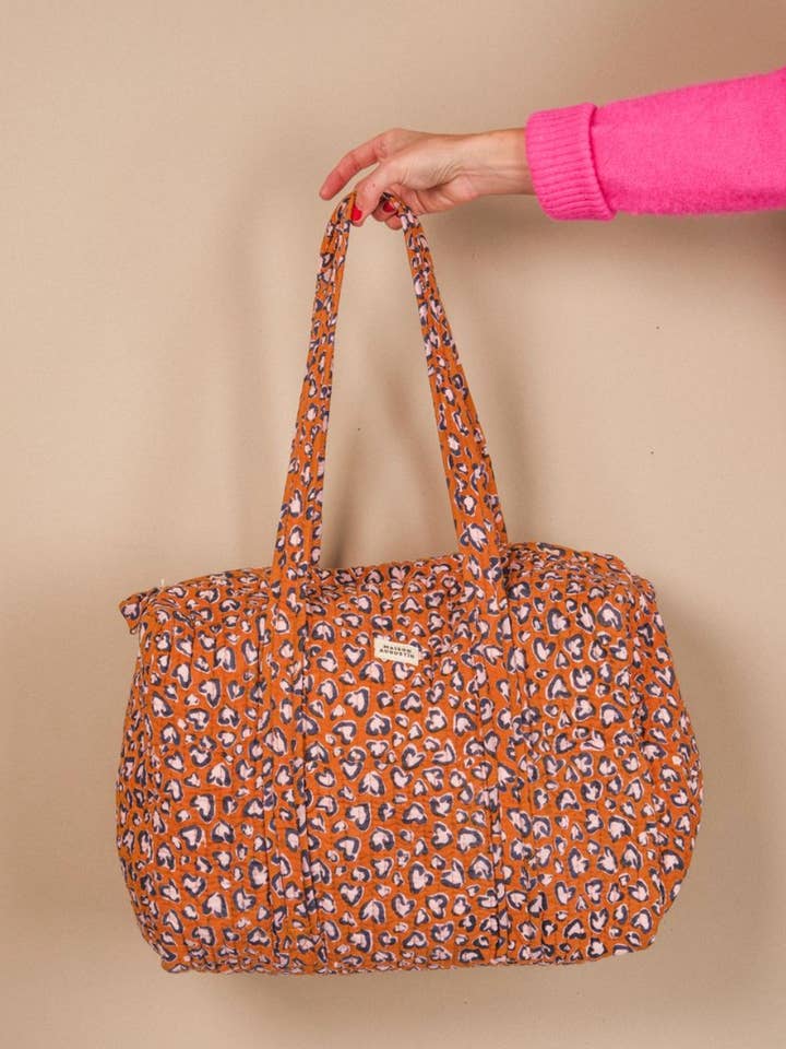 Leo Camel Weekend Bag for wholesale by Maison Augustin