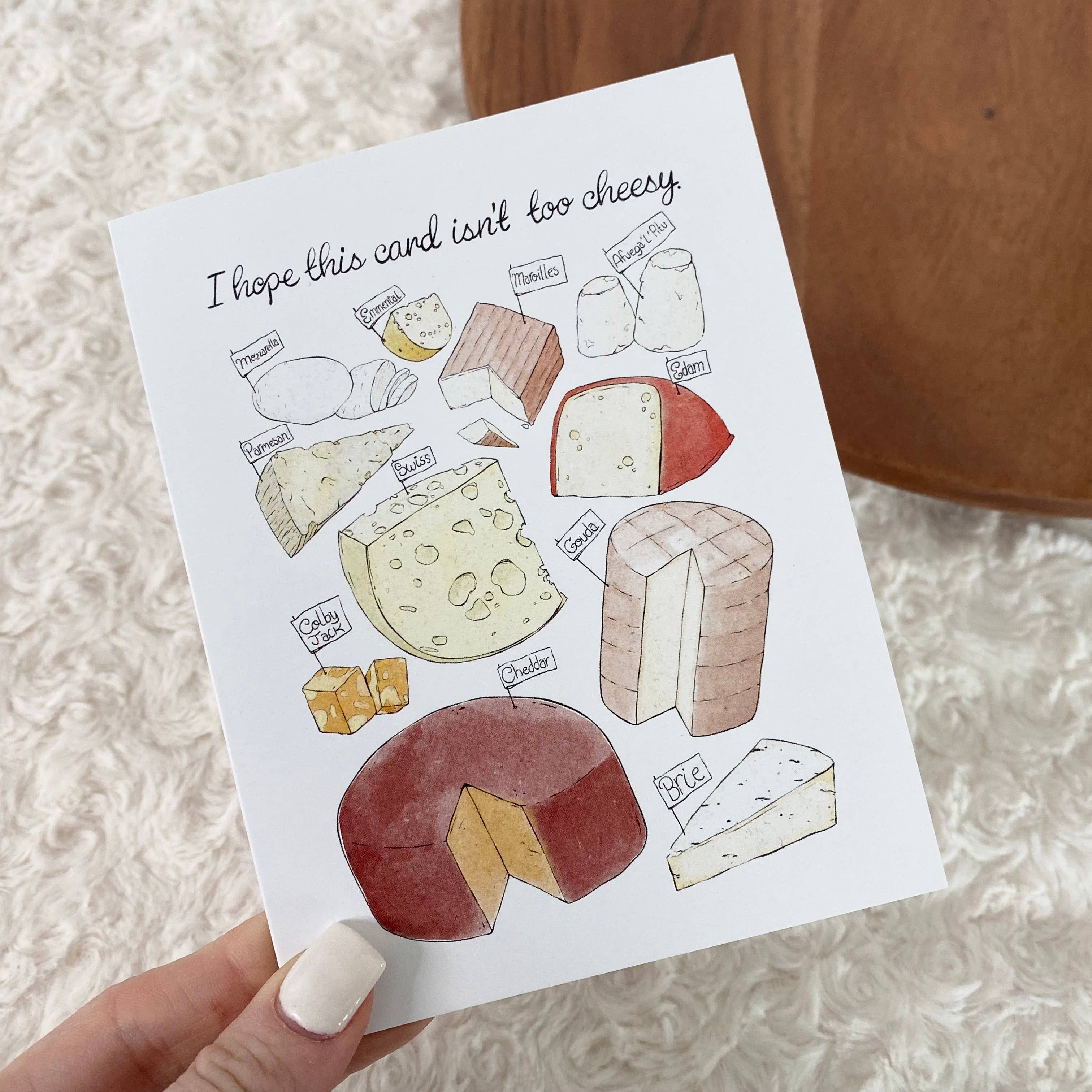 Big Moods - Wholesale Valentine's Day Card - I Hope This Card Isn't Too Cheesy2