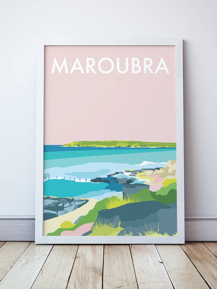 Maroubra Travel Print for wholesale by Seascape Prints