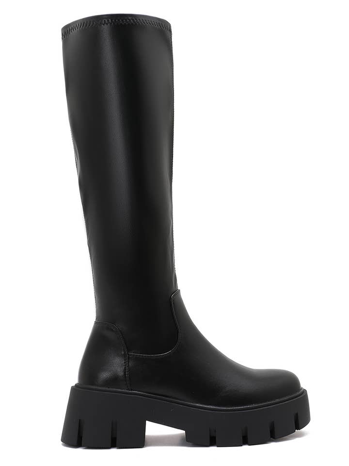 Joia Paris - Wholesale Booties - Women's - Minimalist high boots with thick sole WZ-1235