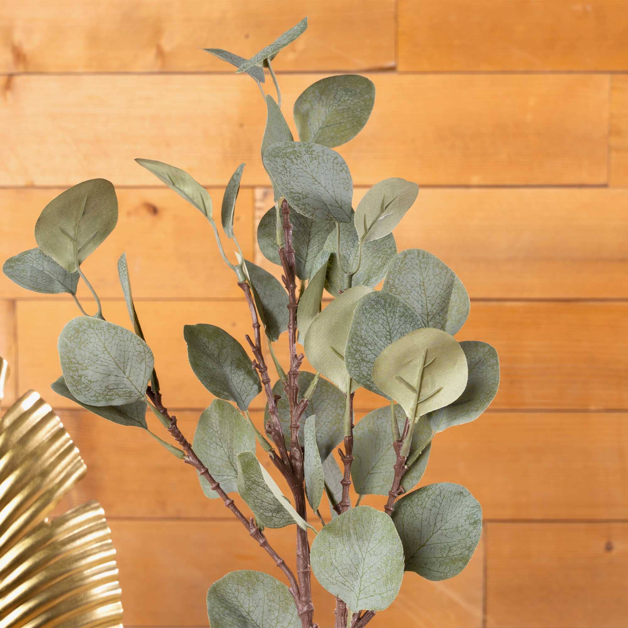 Portofino International Trading, USA - Vente Plantes artificielles - Spray artificiel à l'eucalyptus givré2