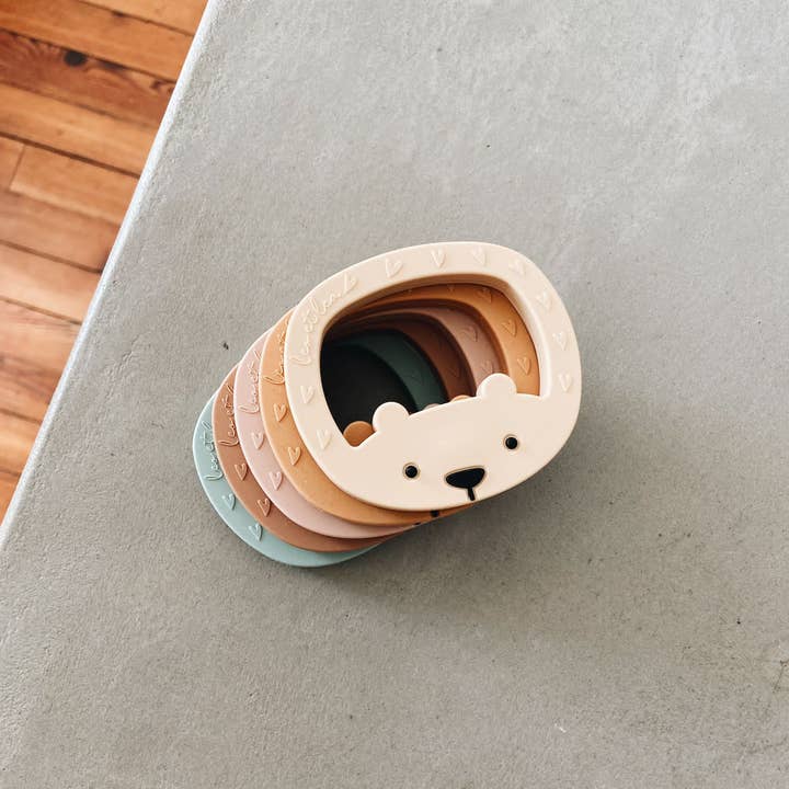 leo et lea france - Vente Anneau de dentition sans clip – bébé - Anneau de dentition petit ours, Montessori, leo et lea7