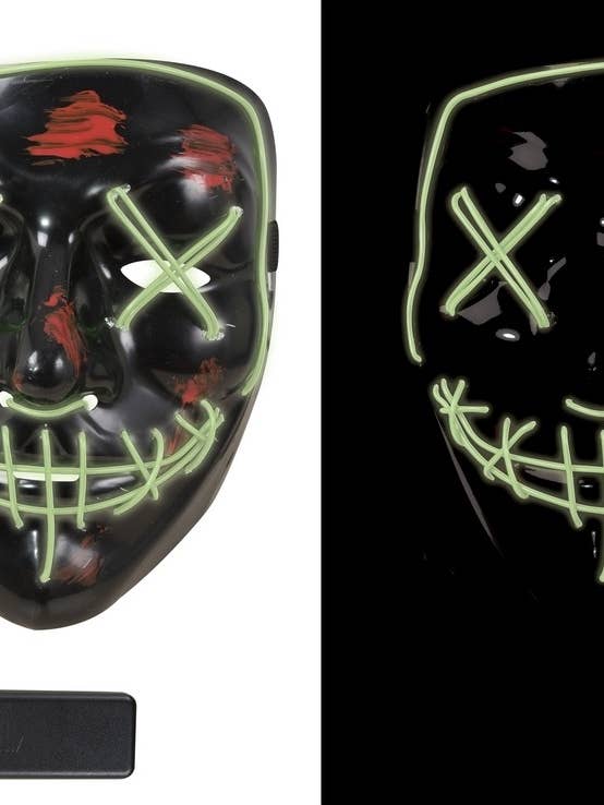 Masque Lumineux Visage Sanglant - Adulte pour la vente par P'tit Clown