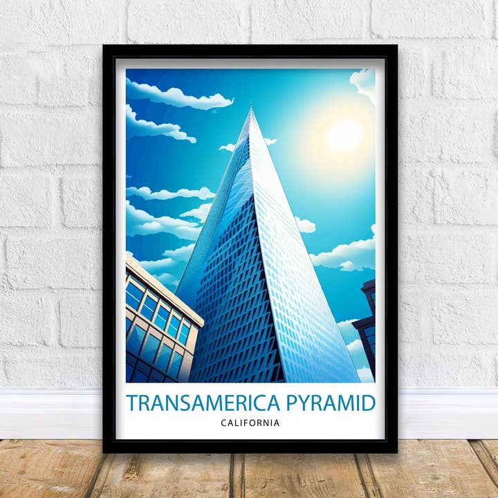 San Francisco Transamerica Pyramid Travel Poster for wholesale by InkNPrintz