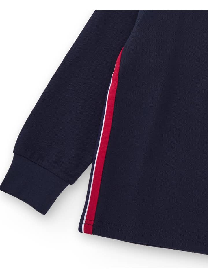 tuc tuc - Wholesale T-Shirt - Kids - Navy blue polo shirt for boy with rocker print3