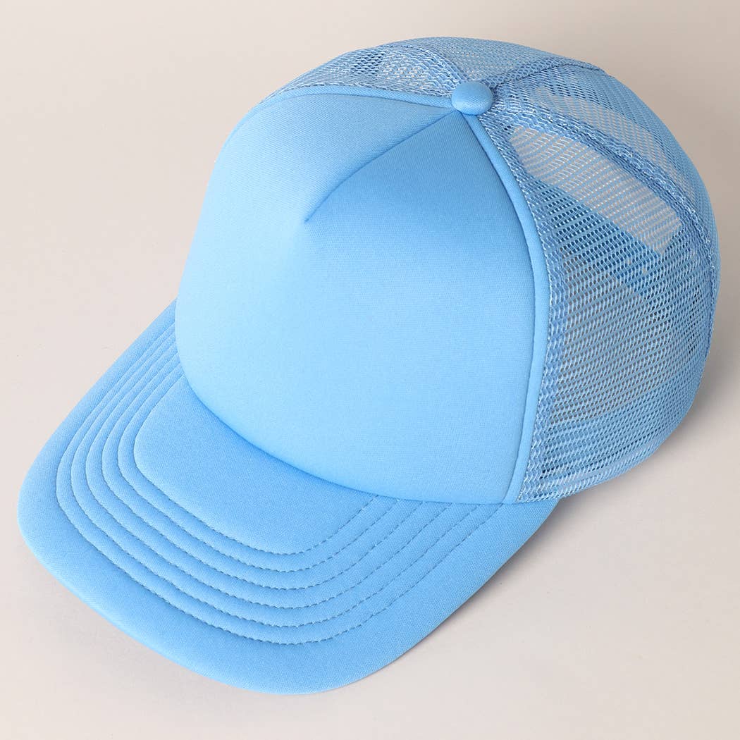 Fashion City - Vendita all'ingrosso Cappellino  da camionista - Unisex - Cappellino trucker con retro in rete e schiuma a tinta unita25