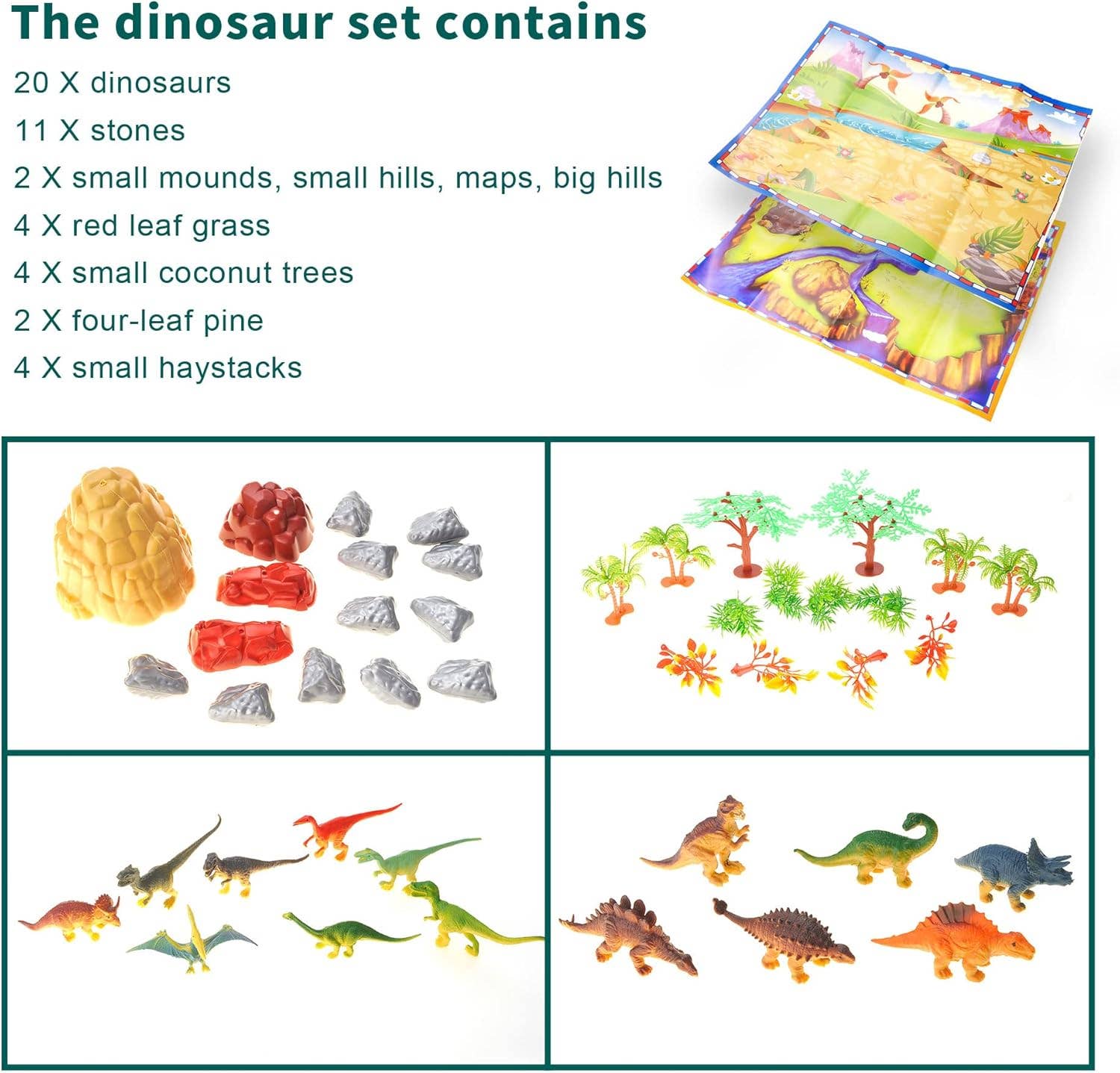AZ Trading & Import (Toys, RC Toys & More) - Wholesale Toy Set - Kids - 50 Piece Dinosaur Play Set7