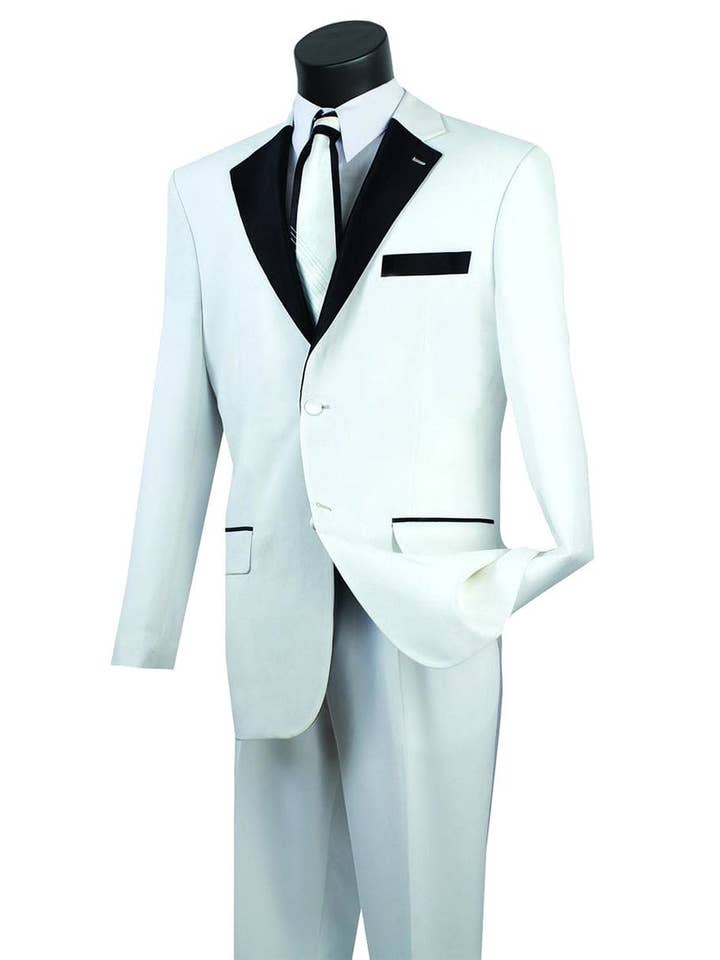 Terno de Banho Branco - Tuxedo de Banho Branco - Terno Branco por atacado de Alberto Nardoni