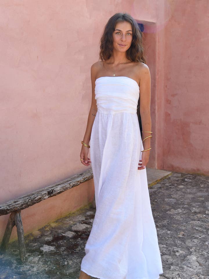 The Lola Dress // Blanco for wholesale by Beachwood The Label