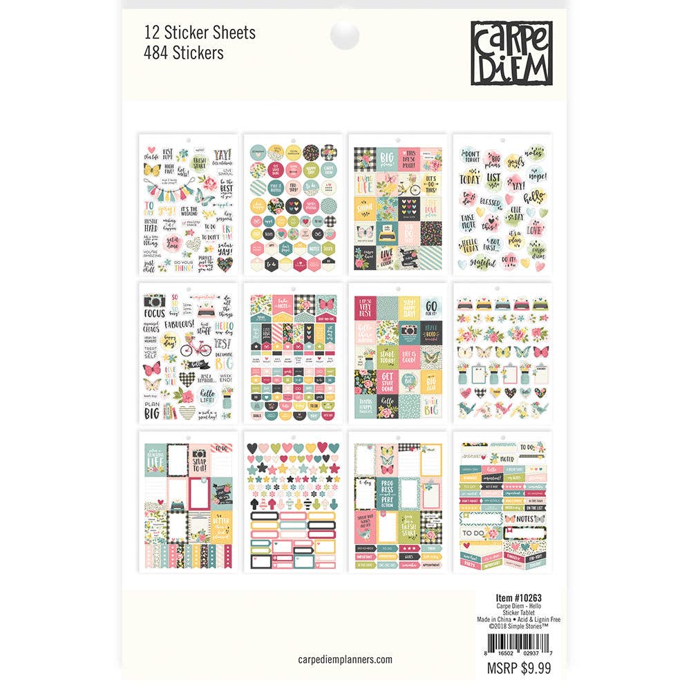 Pukka Pads North America - Wholesale Sticker - Hello Sticker Tablet1