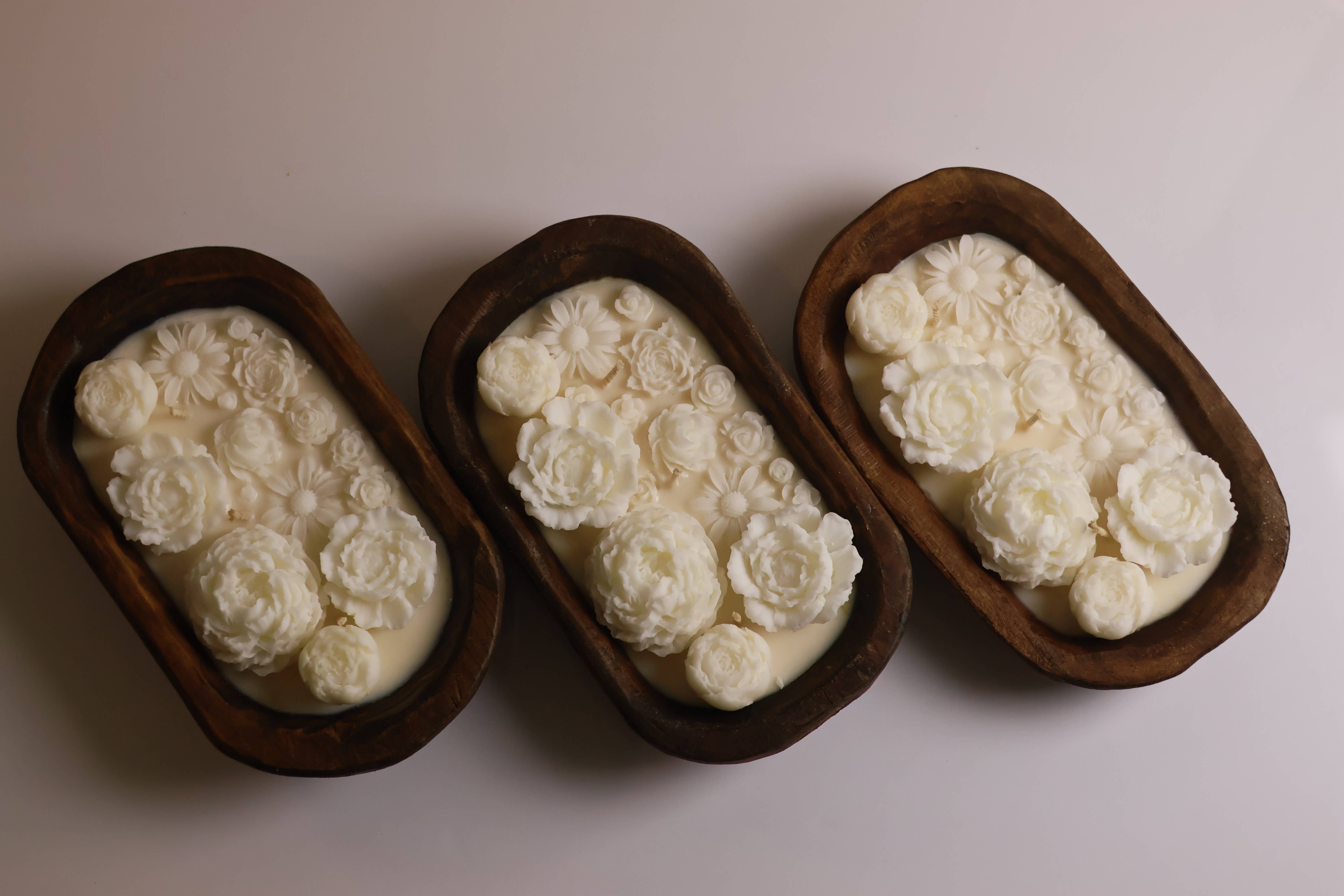 Agaboo Candle – Vela em jarro/copo por atacado – Vela de Taça de Massa Floral de Luxo 2,5x9,5in - Recipiente12