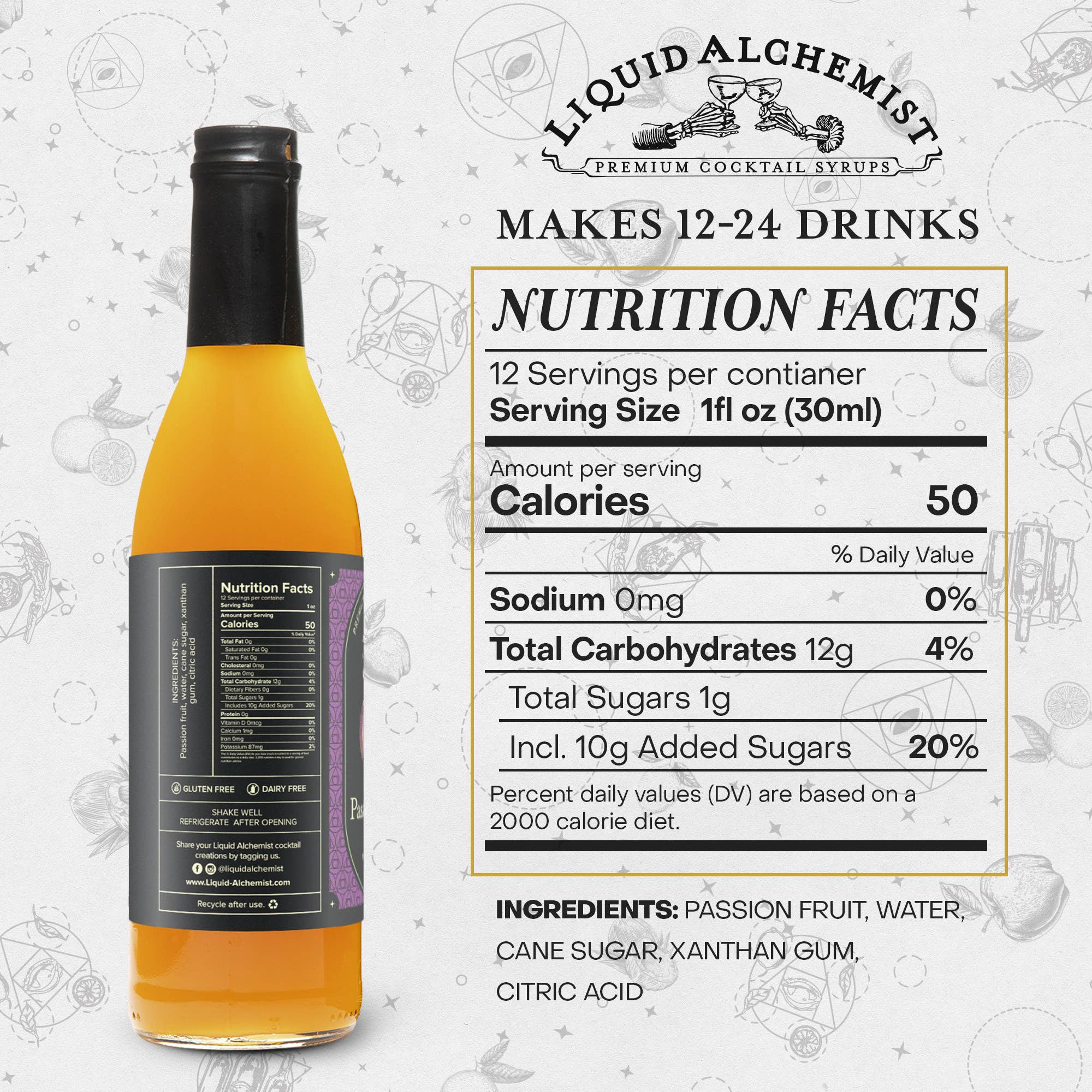 Liquid Alchemist Syrups - Wholesale Cocktail Mix/Syrup - Passion Fruit Cocktail Syrup5