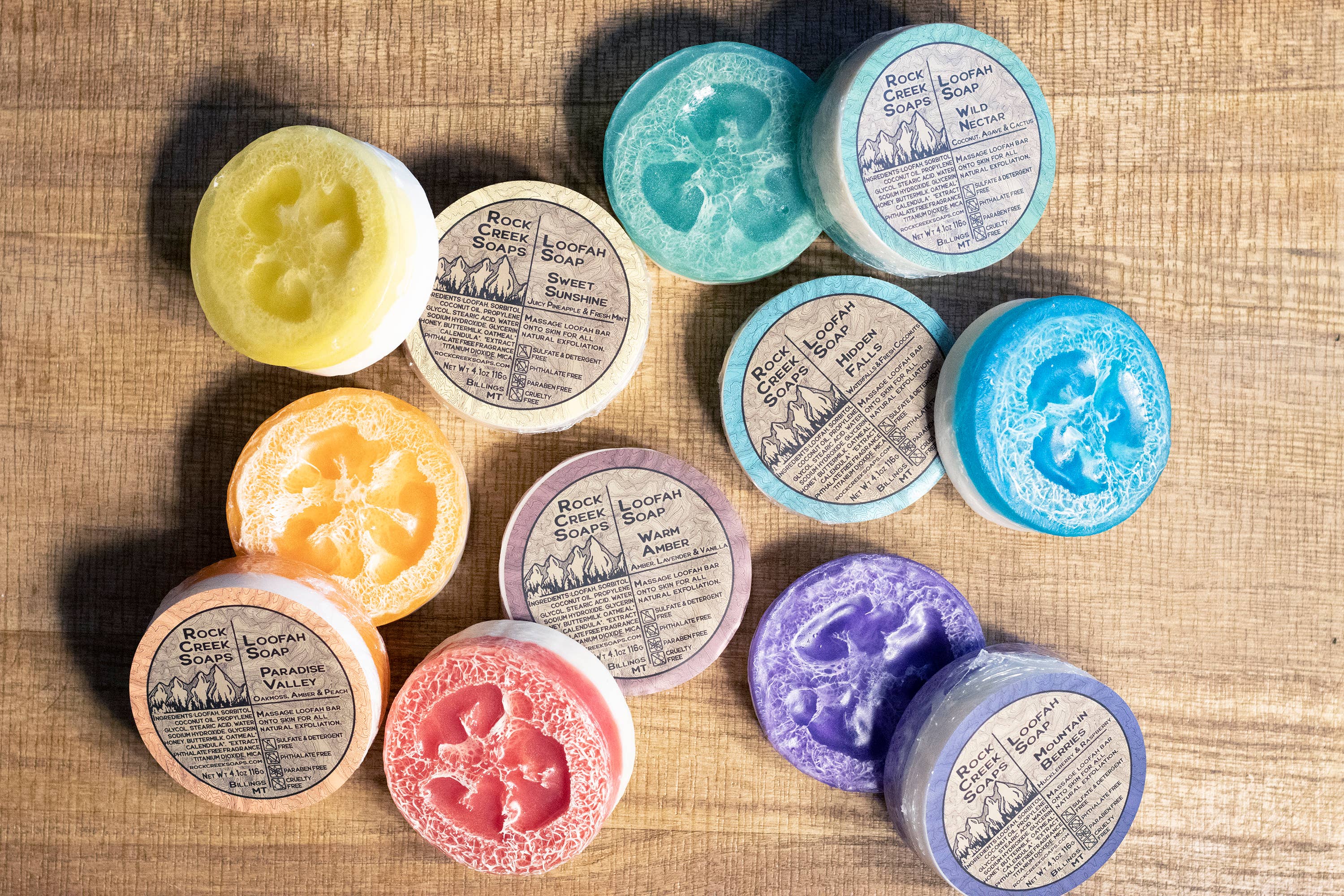 Rock Creek Soaps - Wholesale Loofah - Wild Nectar Loofah Soap | Coconut, Vanilla & Citrus8