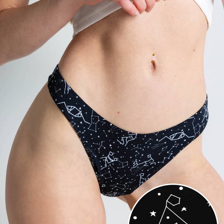 The Big Bang | Selvlysende stjernebillede MicroModal g-streng for engroshandel hos Shinesty, Inc