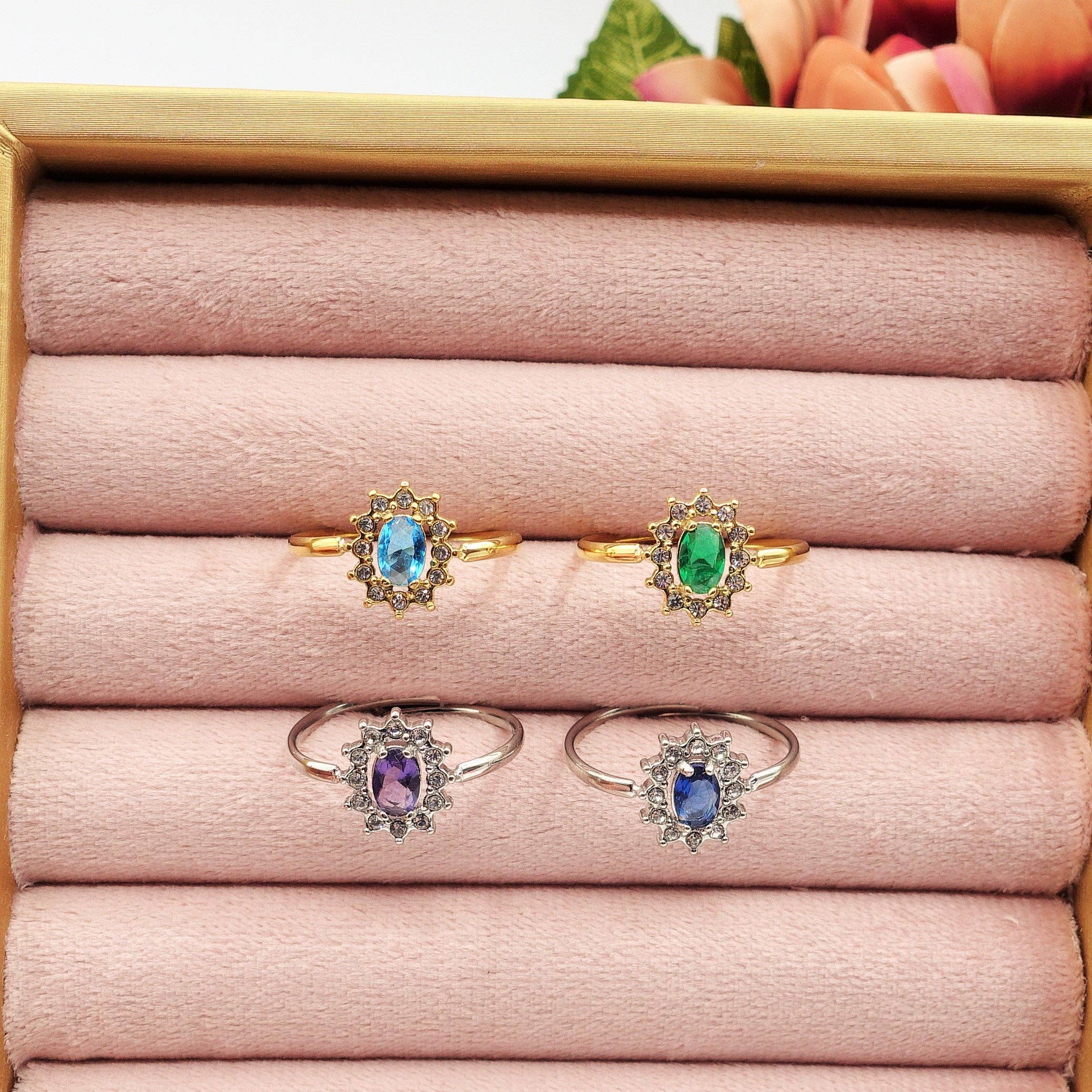 Daemon srls - Wholesale Multi-Stone Ring - KATE ~ Anello in ACCIAIO INOSSIDABILE  con Cubic ZIRCONIA6