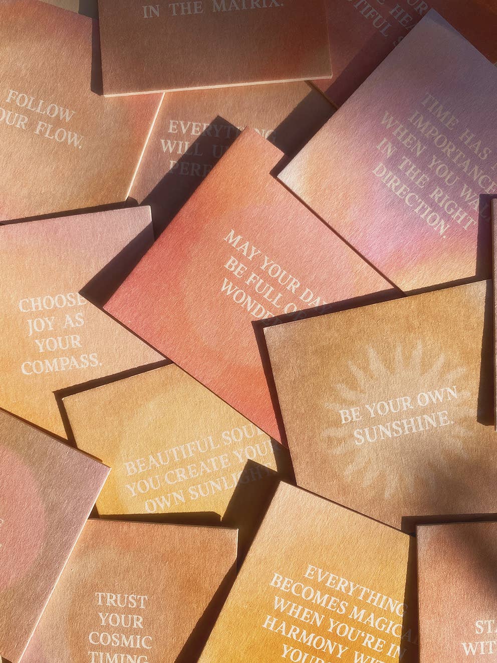 Anna Cosma - Vendita all'ingrosso Set di cartoleria/cancelleria - SII IL TUO SOLE - SET DI CARTE - MAZZO DI 15 CARTE DI AFFERMAZIONI2