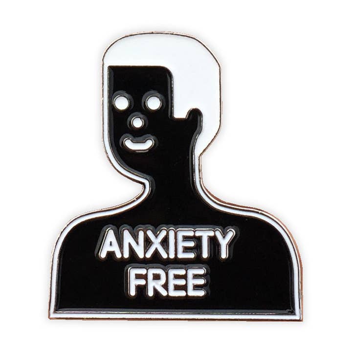 ANXIETY FREE pin for wholesale by AMBIENT FRIEND
