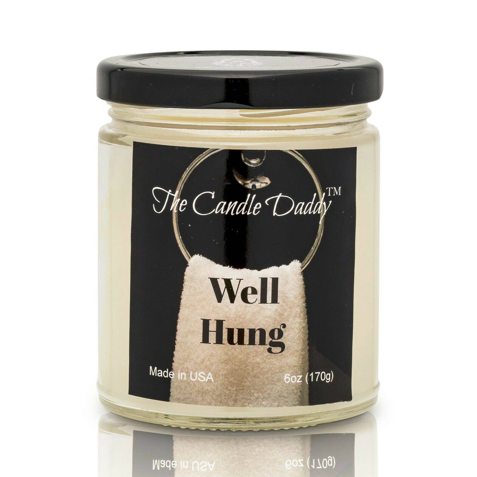The Candle Daddy - Wholesale Jar/Filled Candle - Well Hung- Jar Candle Funny