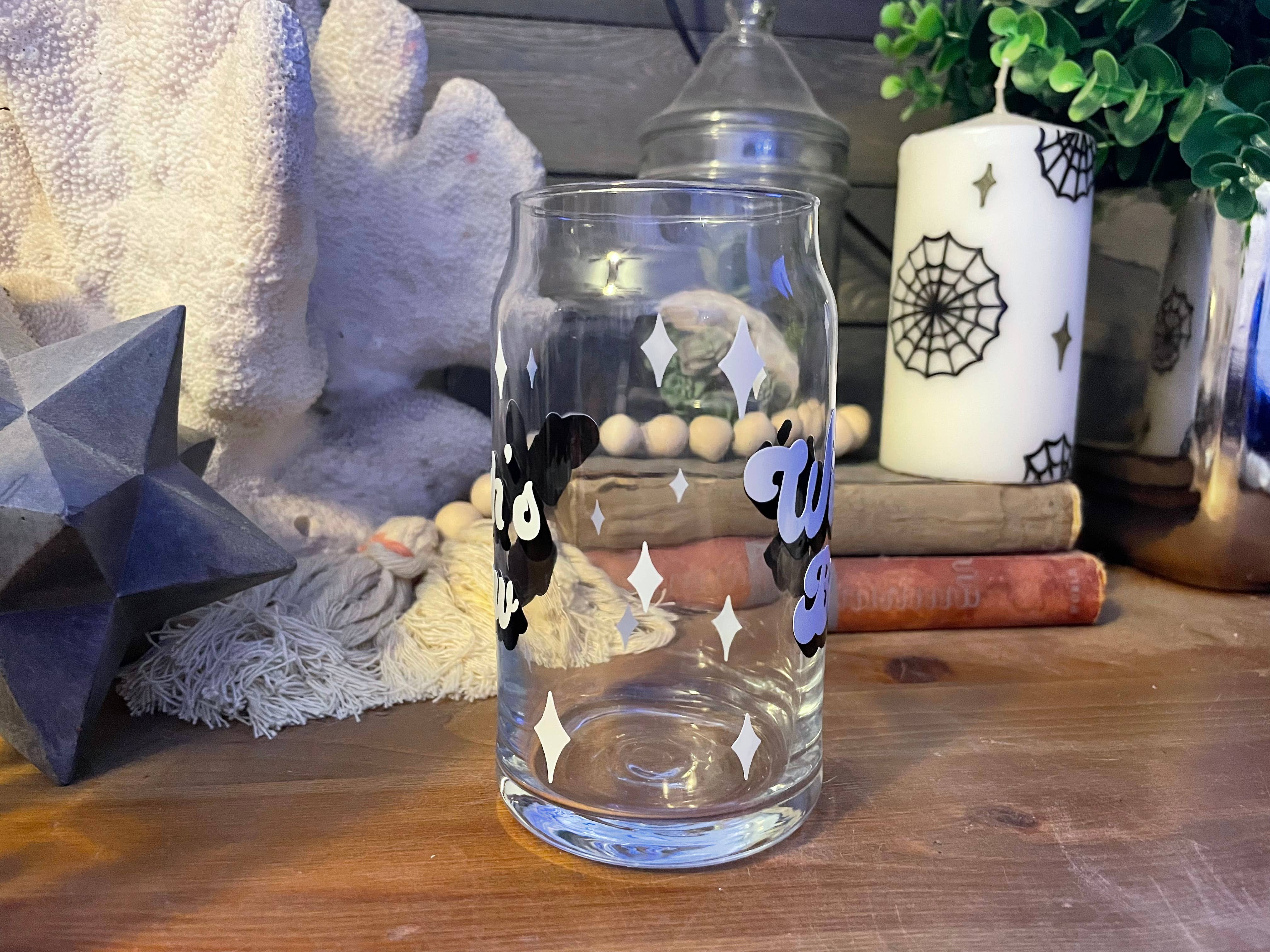 Mickee Mariee - Wholesale Drinking Glass/Cup - Witch’s Brew Glass Can - 16 or 20 oz Iced Coffee Drink Cup2