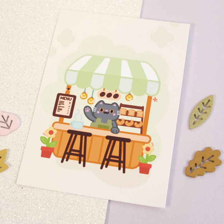 Sparkles in the Wild - Wholesale Art Print - Cute Coffee Shop Illustration Art Print1