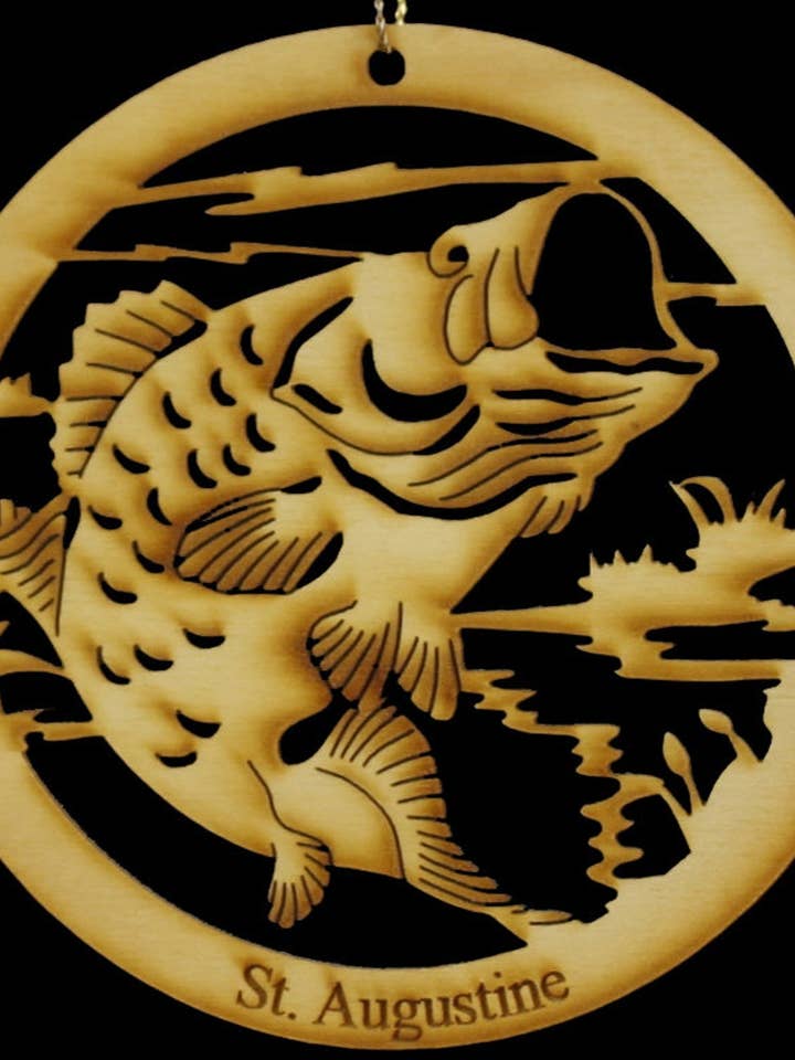 Bass 1 Ornament for wholesale by TimberCharms®