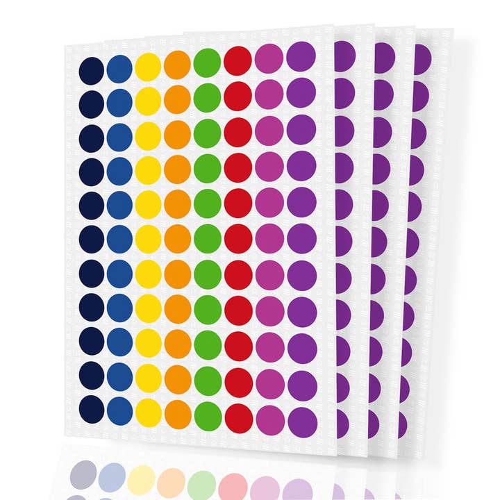 Premium Color Dot Stickers for wholesale by Zephyr-Label