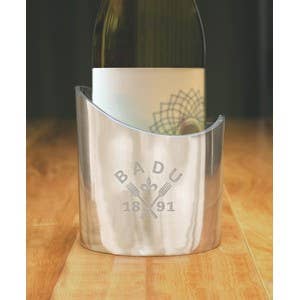 Silver Vineyard Wine Caddy for wholesale on Faire2