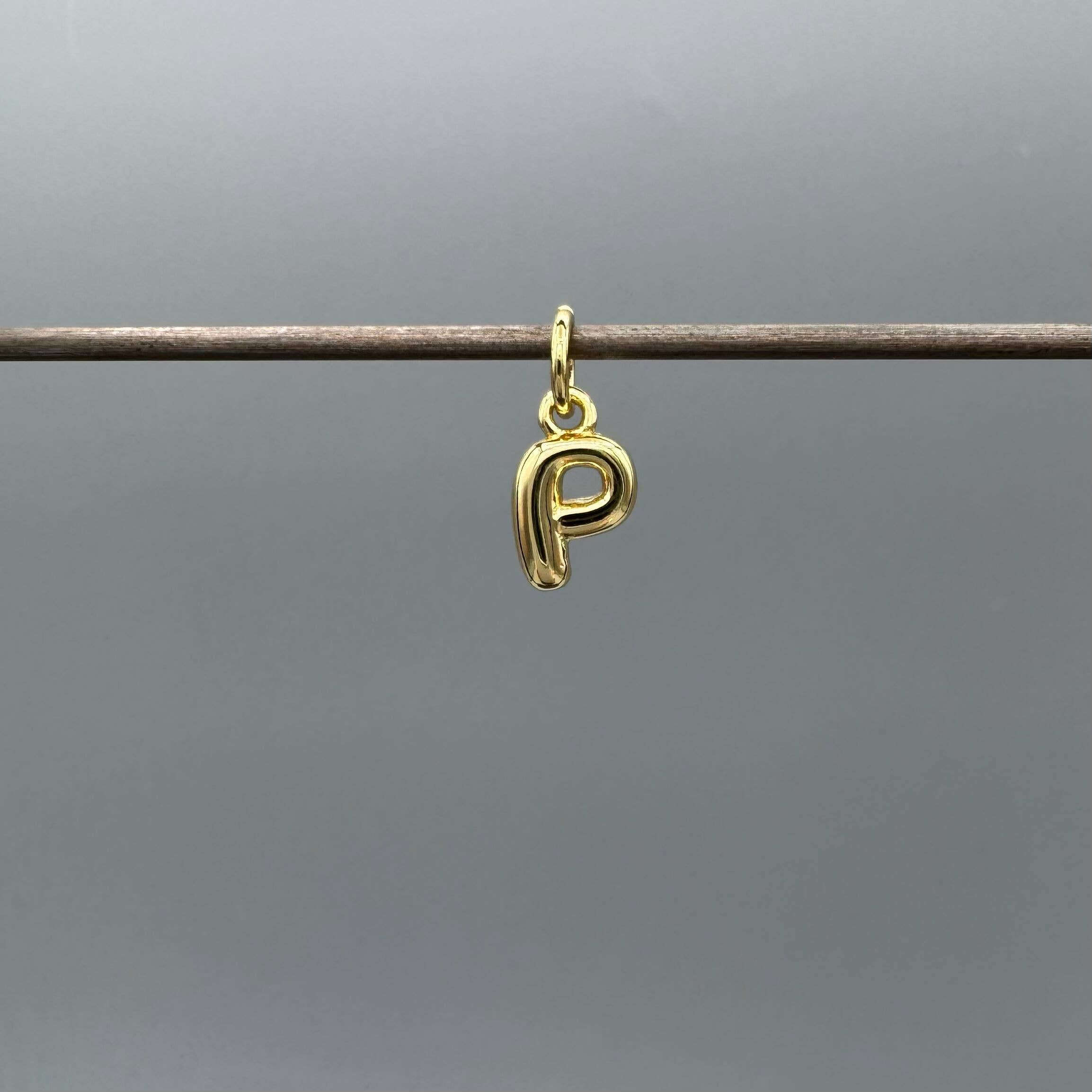 Something Silver - Wholesale Individual Charm/Pendant - Perfect Balloon Bubble Letter Initial Charm12