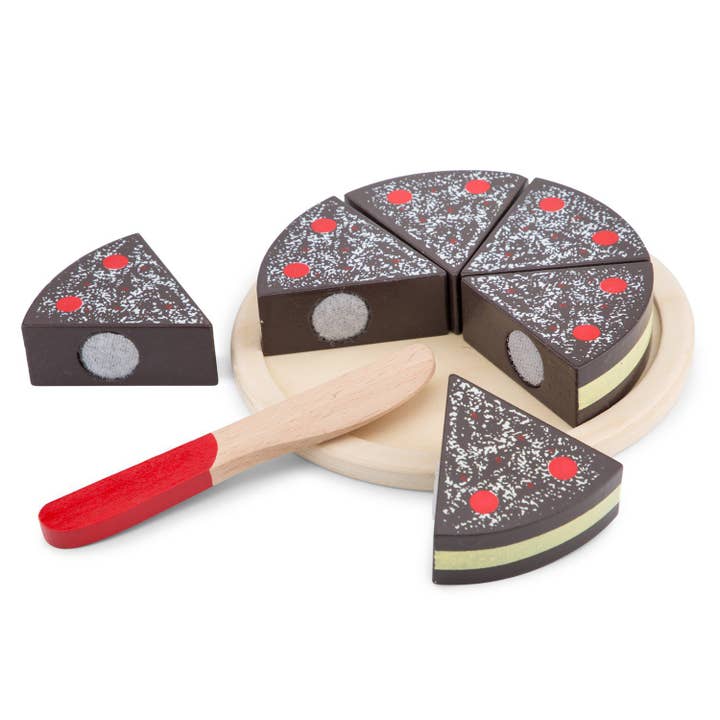 New Classic Toys EU - Wholesale Toy Set - Kids - Sliced Cake - Chocolate