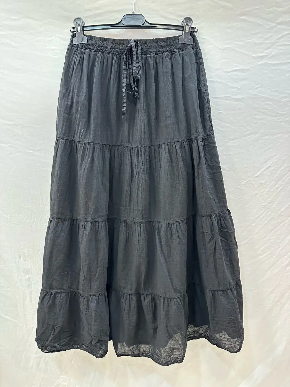Mimi & Gogo – Engroshandel Nederdel - Dame – Lang bomuldsvoile nederdel med foer og elastik i taljen15