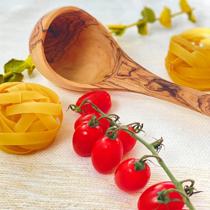 Scents and Feel - Wholesale Ladle - Olive Wood Ladle 12"0