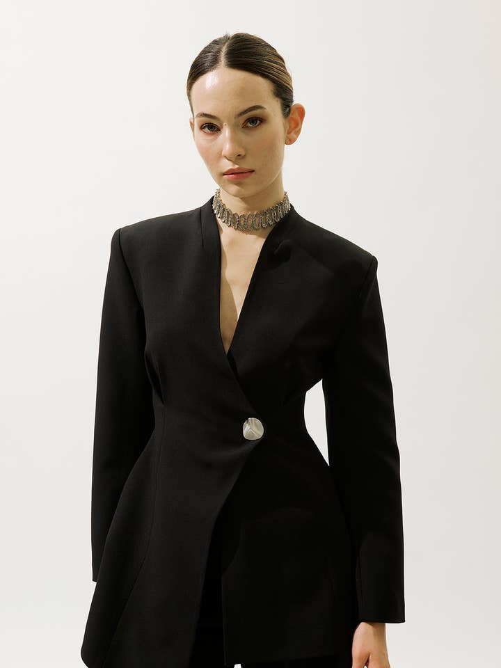 Valentine Blazer Zwart voor wholesale door MANUKA