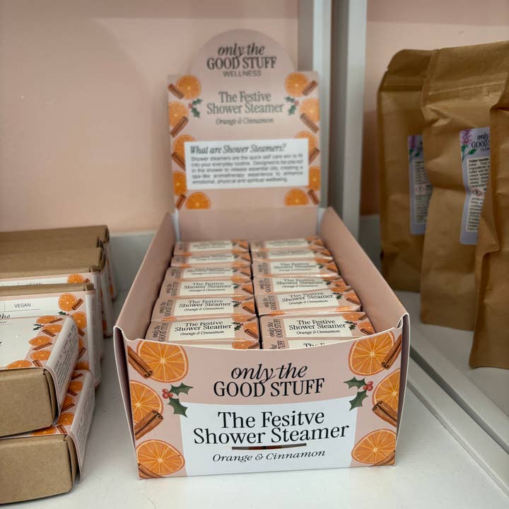 Only The Good Stuff UK – wholesale Shower steamer/bomb – The Festive Shower Steamer2