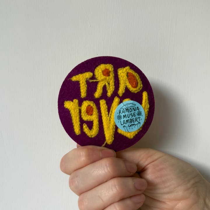 Ramona Muse Lambert - Wholesale Patch - Art Lover Fuzzy Chenille 3" Embroidered Patch2