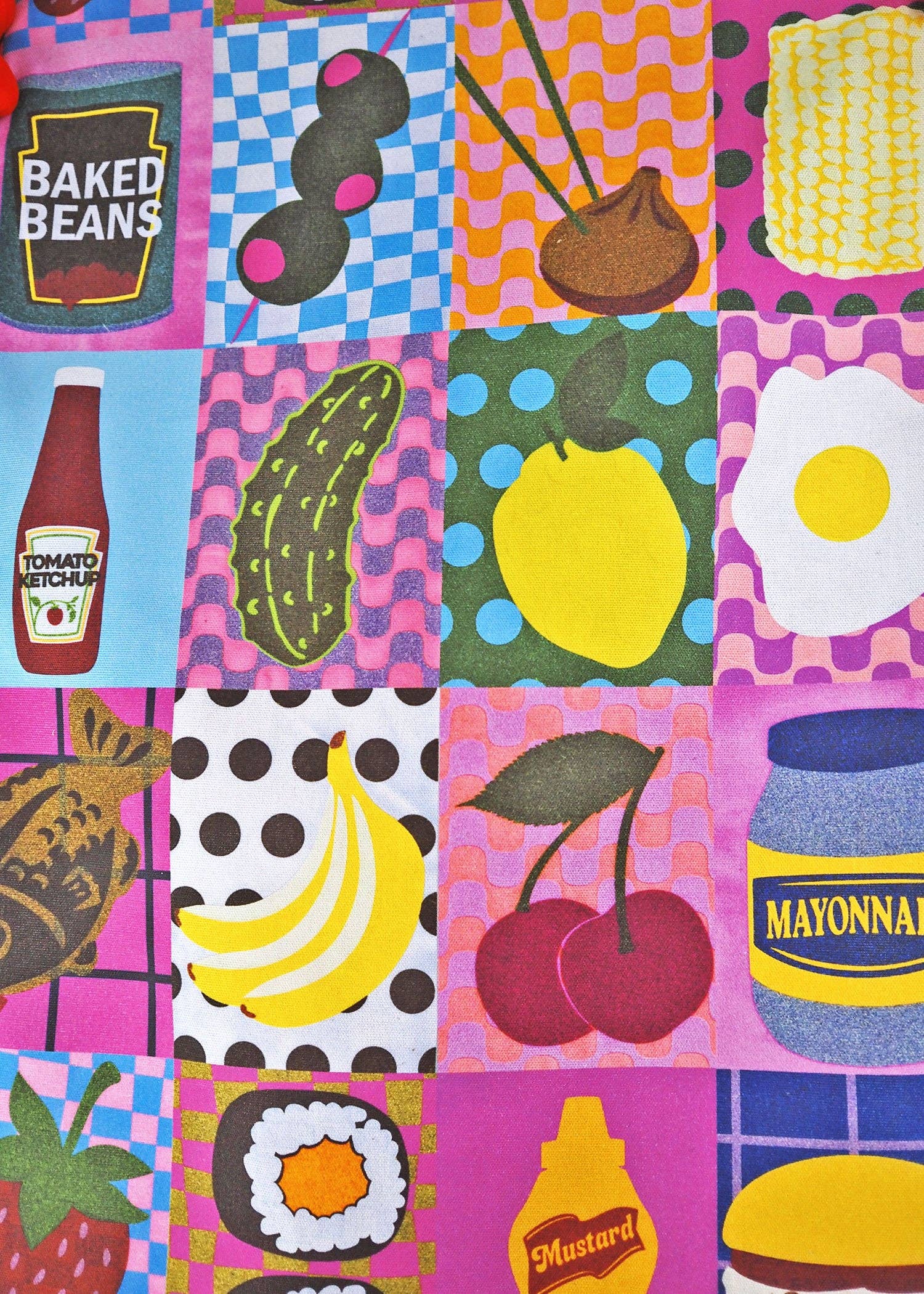 Printed Weird – wholesale Tea towel – Foodie Patchwork Tea Towel2