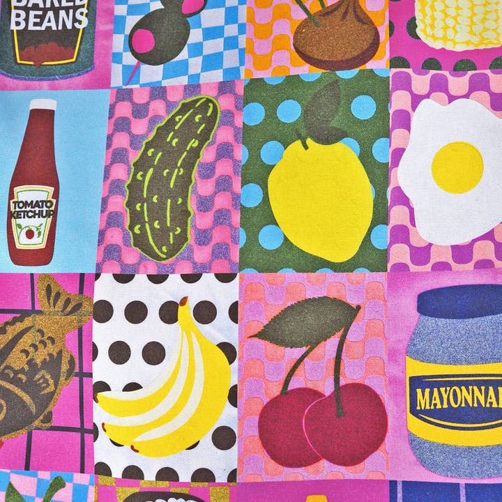 Printed Weird - Wholesale Tea Towel - Foodie Patchwork Tea Towel2