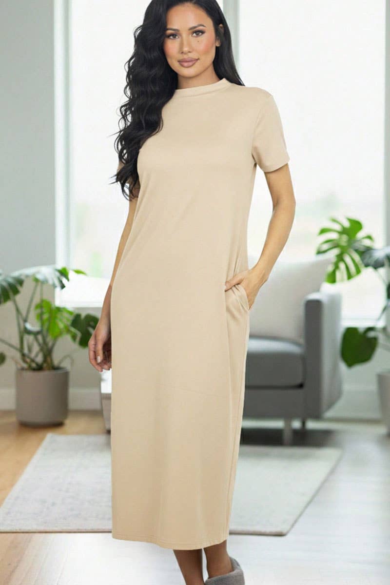 CAPELLA APPAREL - Wholesale Dress - Women's - Side Pocket Tee Dress28