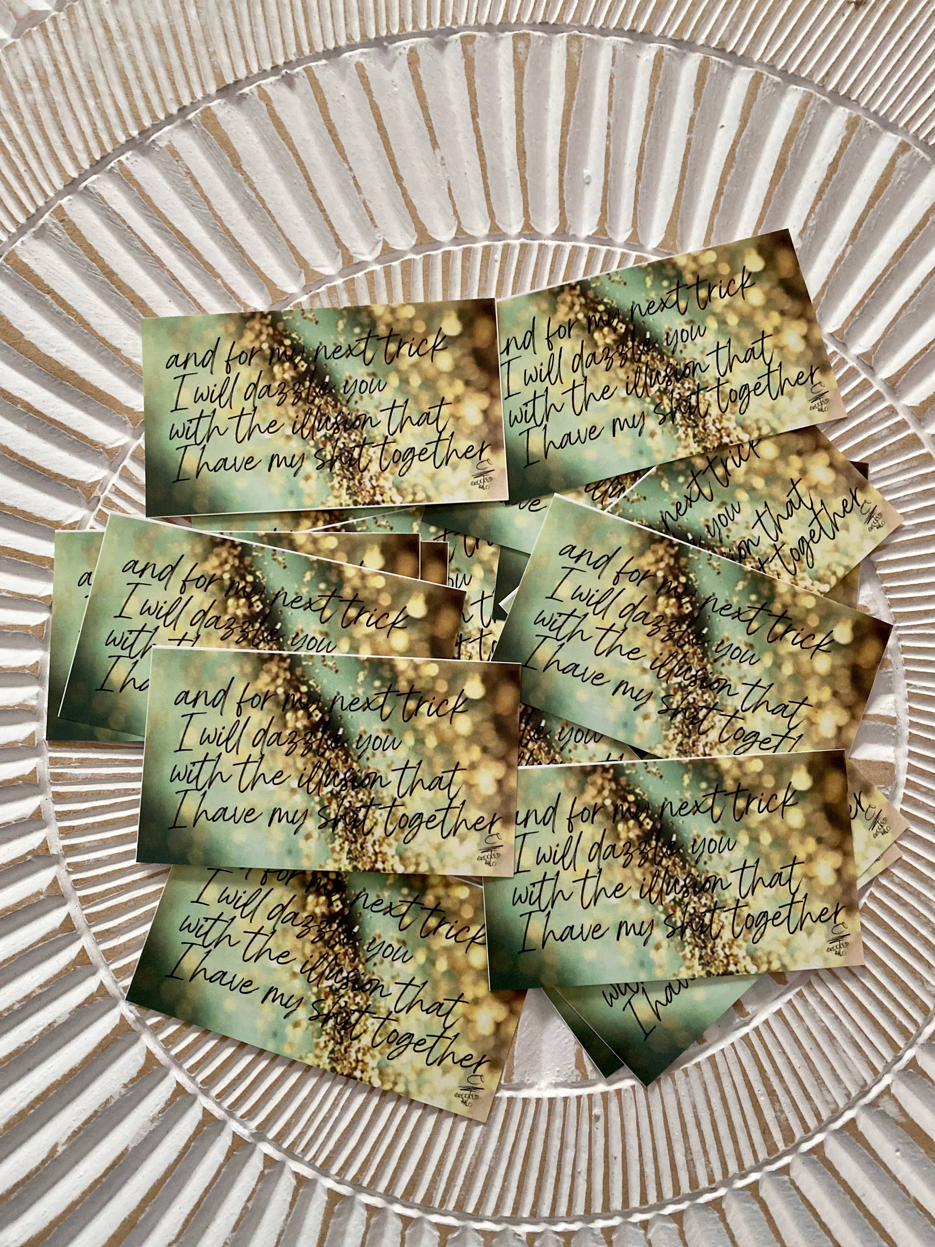 Crooked Halo - Wholesale Sticker - "My Next Trick" Sticker1