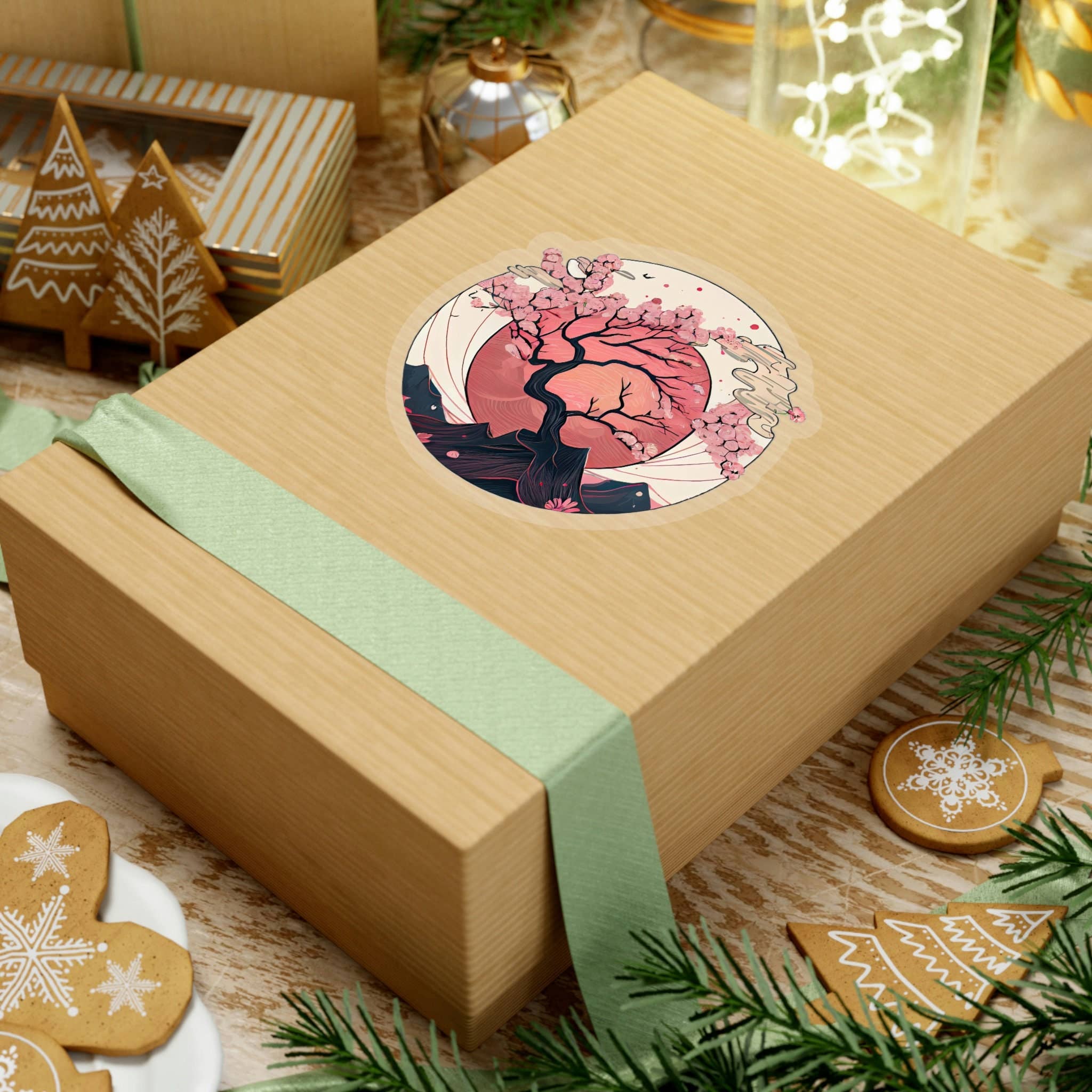 Smartstead Homestead - Wholesale Sticker - Waterproof Vinyl Sticker - Delicate Cherry Blossom Tree2