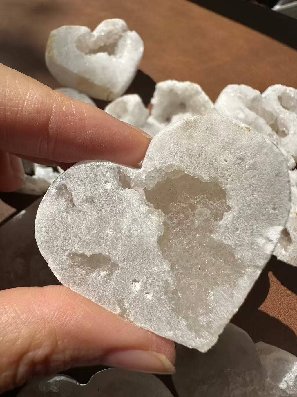 Moon Rituals - Wholesale Spiritual Stone/Crystal - Sparkling Natural Druzy Agate Heart Crystal | Grounding, Calming & Protective. christmas crystal gift.5