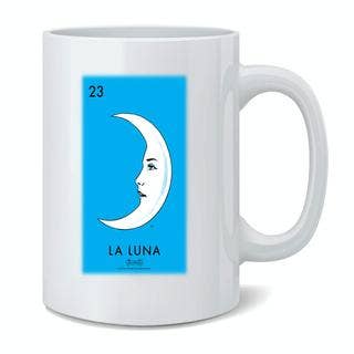 Gotham Gifts - Wholesale Coffee Mug - La Luna Moon Loteria Card Mexican Bingo Coffee Mug 11oz2