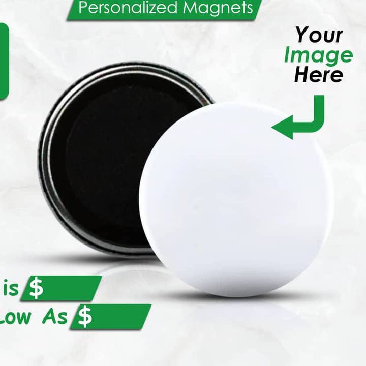 1 Inch Custom Fridge Magnets | Create-A-Button for wholesale by Create-A-Button