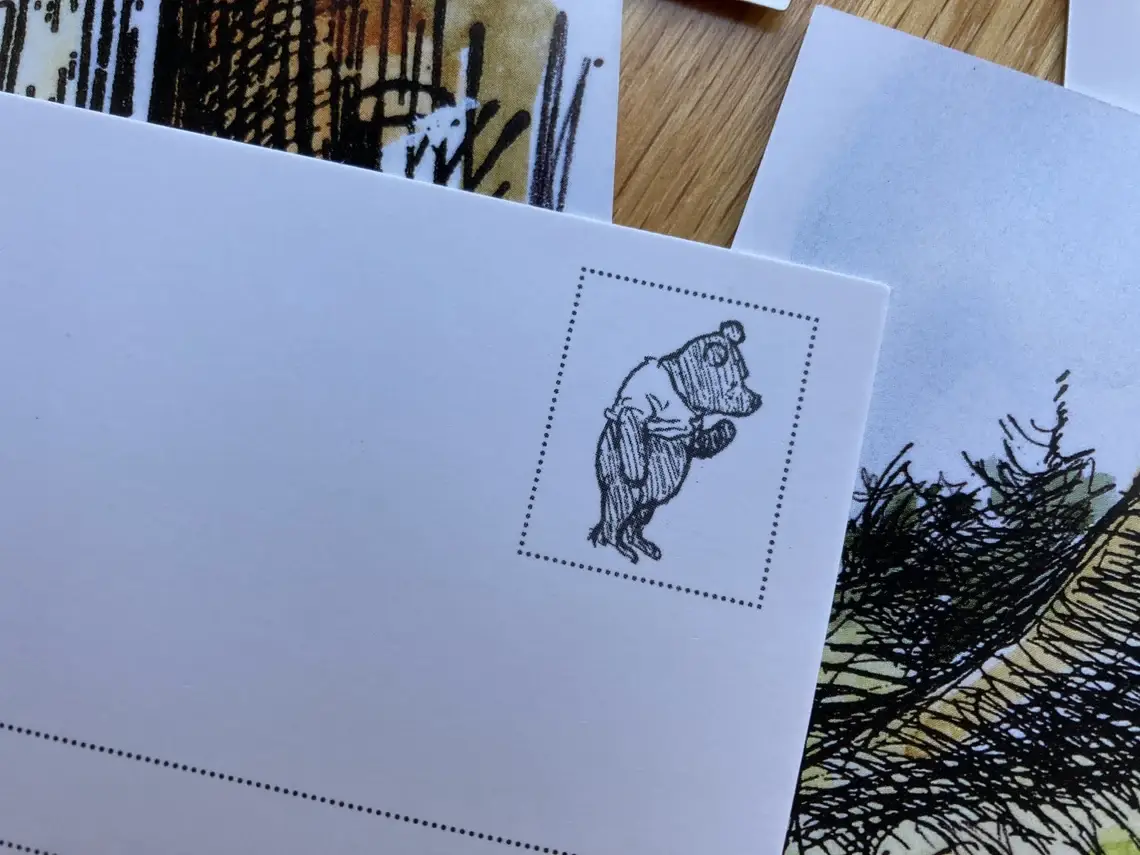 Magnifique Hearts - Wholesale Postcard Set - World of Winnie The Pooh, Postcards, Vintage Styled, 4X6 in2