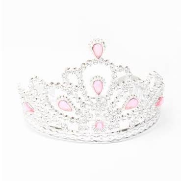 Inca UK - Vente Diadème – enfant - Diadème en plastique argenté avec pierres roses0