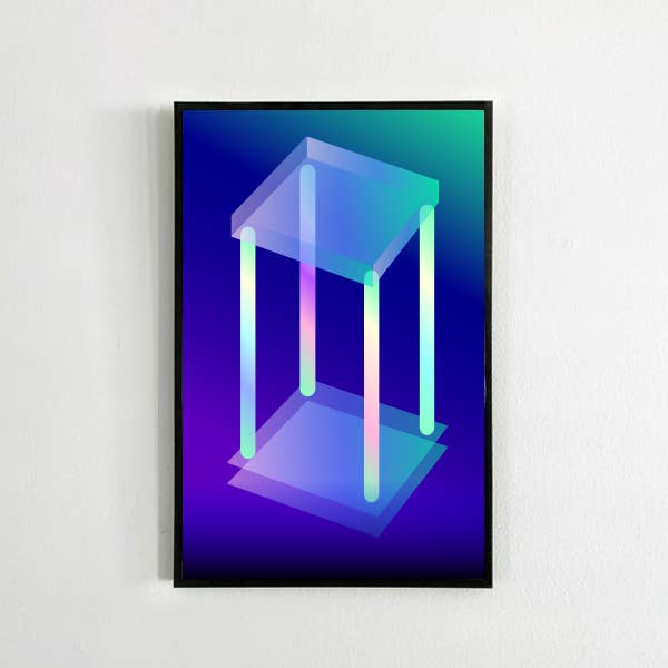 Four of Wands Print for wholesale by Mystic Mondays