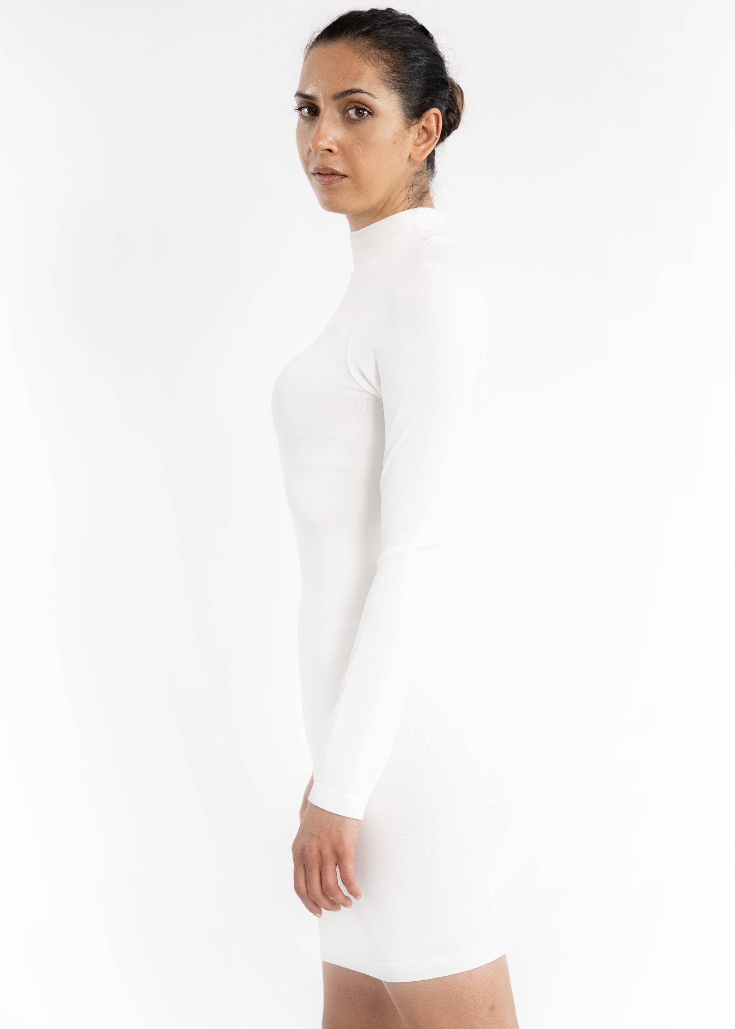 ELIETIAN - Wholesale Jurk - Dames - Jurk met lange mouwen en coltrui1