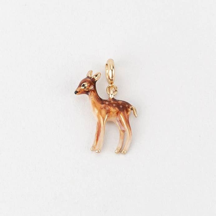 Fable England - Wholesale Individual Charm/Pendant - FABLE Enamel Fawn Charm