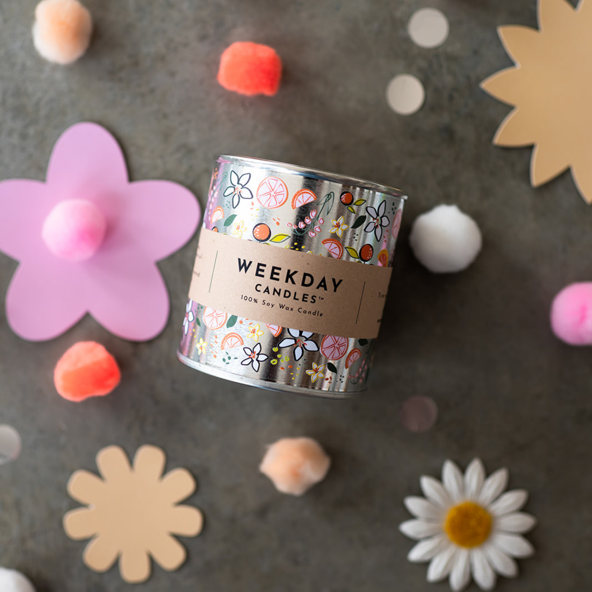 Weekday Candles - Wholesale Travel Candles - Hey Beautiful Paint Tin Candle 1