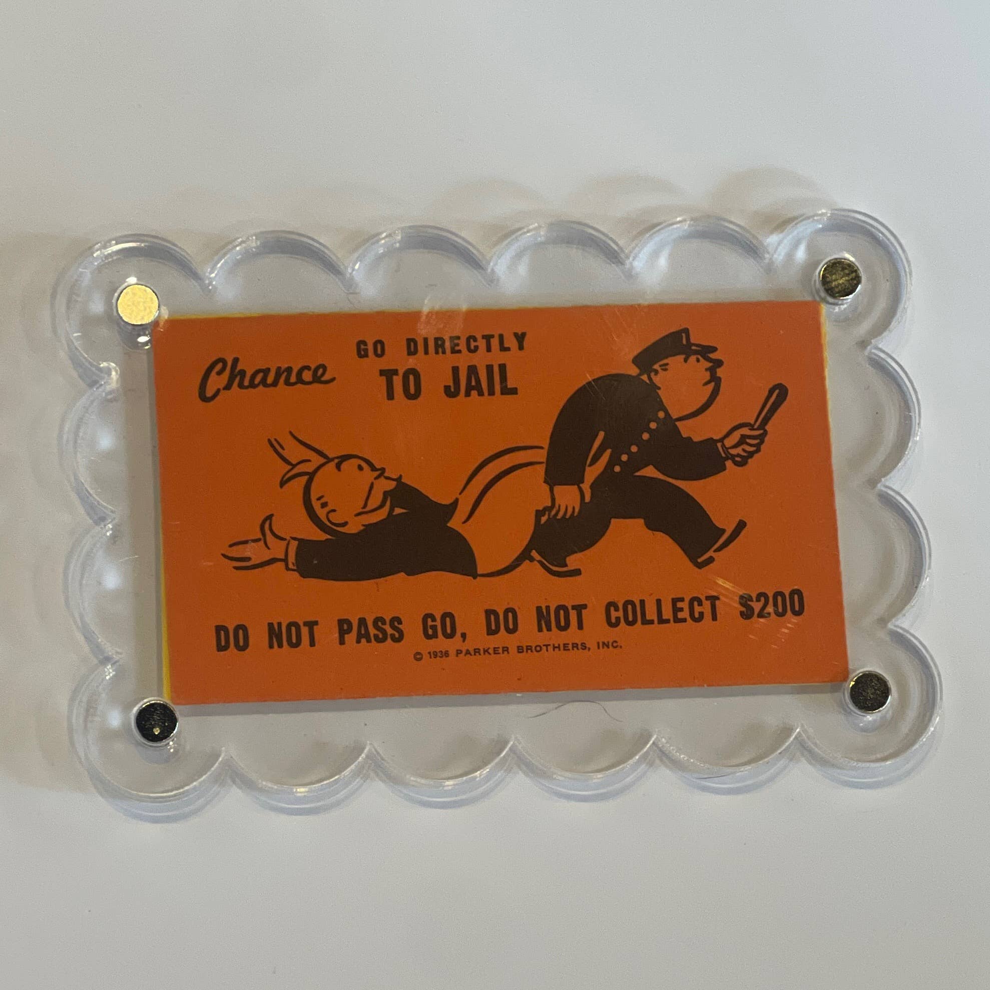 The Mustache Cat Made - Wholesale Magnet - Vintage Monopoly Chance Card Magnet4